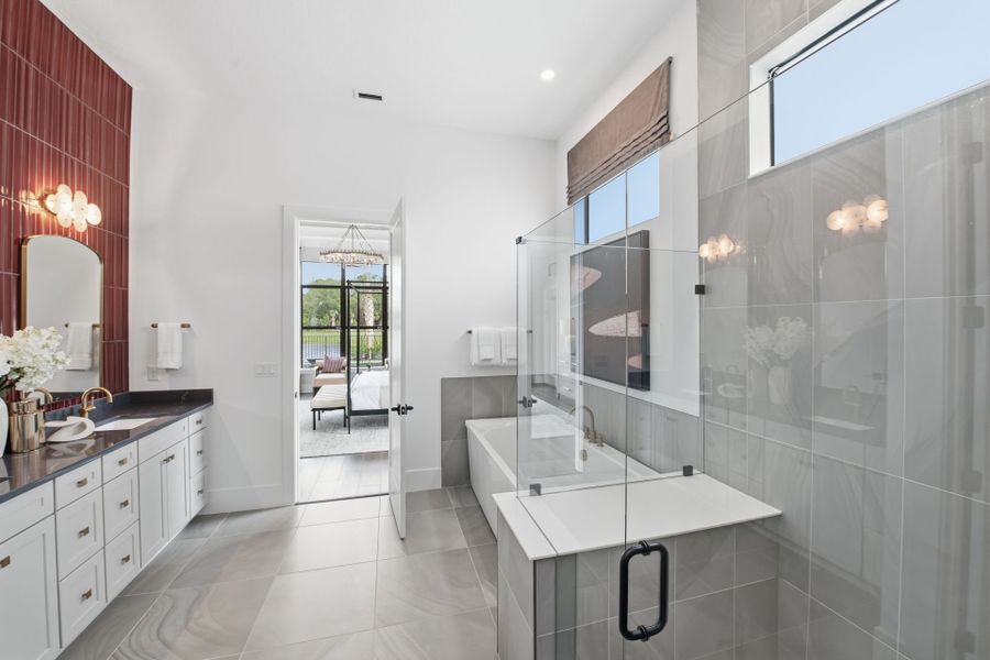 Representative furnished interior of a home built from the Layton by DiVosta in Amara, Lake Worth (Image 10). Representative furnished interior of a home built from the Layton by DiVosta in Amara, Lake Worth (Image 10).