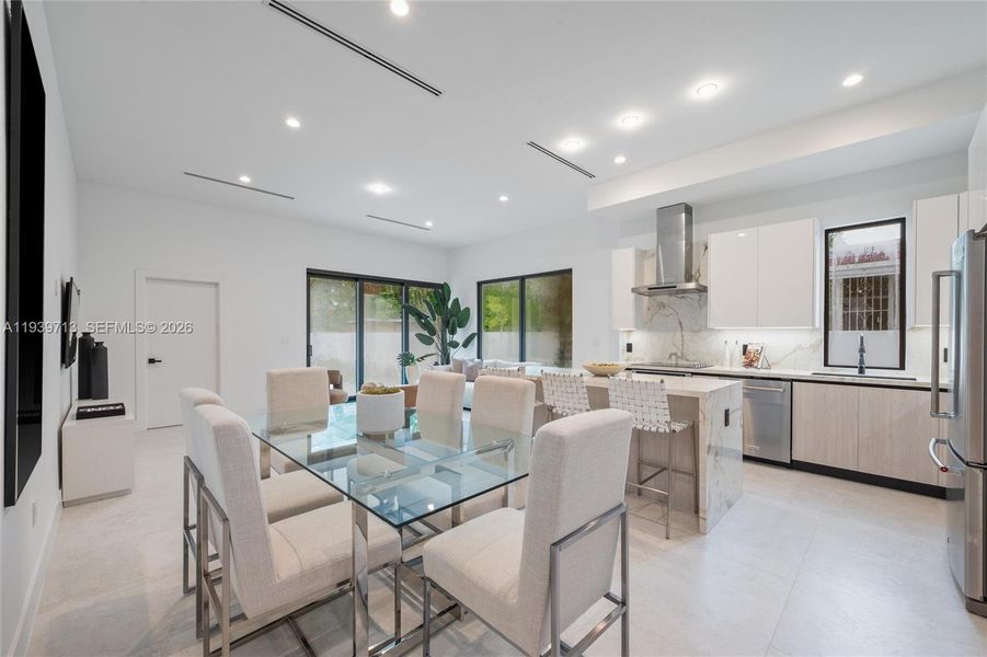 Furnished interior view inside a new home in , Miami (Image 14).