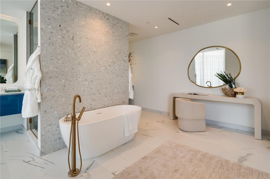 Furnished interior view inside a new home in Mr. C Residences, Miami (Image 25).