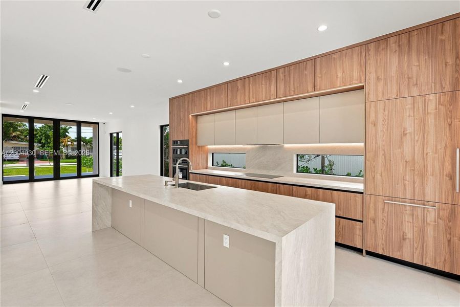 Furnished interior view inside a new home in , Miami (Image 16).