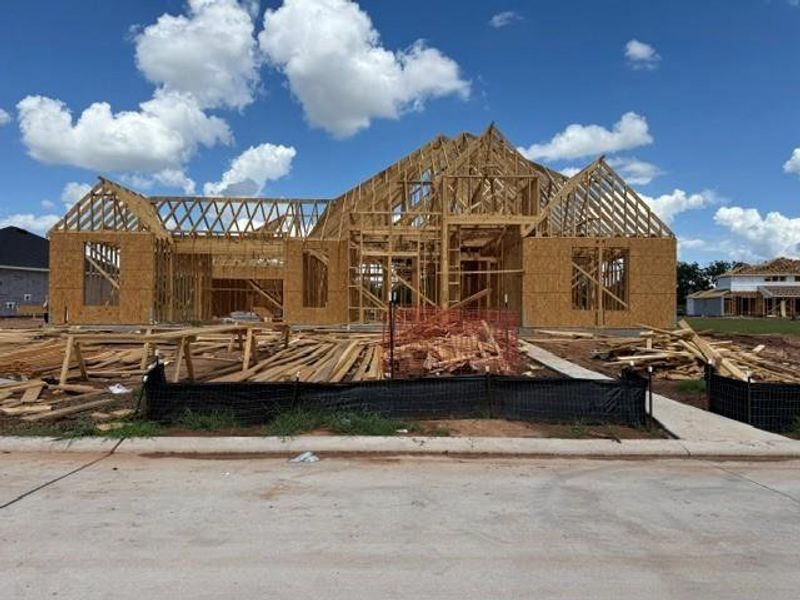 In-progress construction of a new home in Evergrove, Richmond, TX (Image 19).