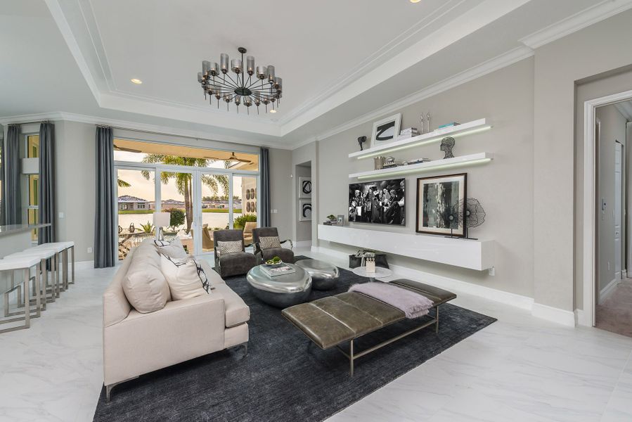 Representative furnished interior of a home built from the Julia by GL Homes in Valencia Grand (55+), Boynton Beach (Image 5).