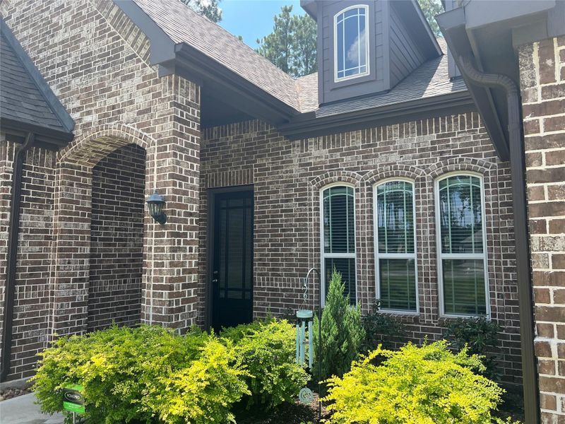 Exterior details and patio area of a home in , Conroe (Image 26). Exterior details and patio area of a home in , Conroe (Image 26).