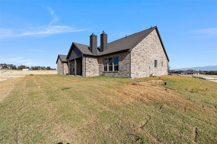 Exterior details and patio area of a home in Creekview Addition, Van Alstyne (Image 29). Exterior details and patio area of a home in Creekview Addition, Van Alstyne (Image 29).