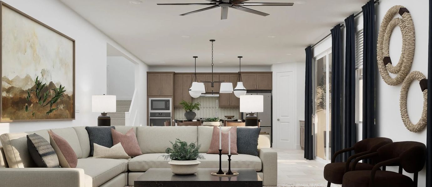 Representative furnished interior of a home built from the Ellis Plan 4045 by Lennar in Saddleback, Peoria (Image 5).