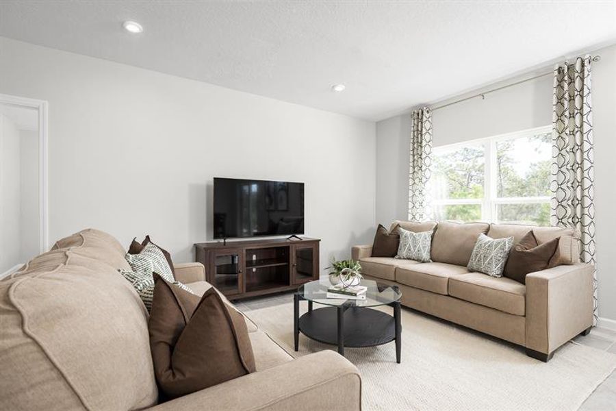 Furnished interior view inside a new home in Laurel Glen, Haines City (Image 10). Furnished interior view inside a new home in Laurel Glen, Haines City (Image 10).