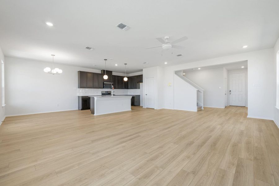 Spacious, unfurnished interior of a new home in Salerno - Heritage Collection, Round Rock (Image 21). Spacious, unfurnished interior of a new home in Salerno - Heritage Collection, Round Rock (Image 21).