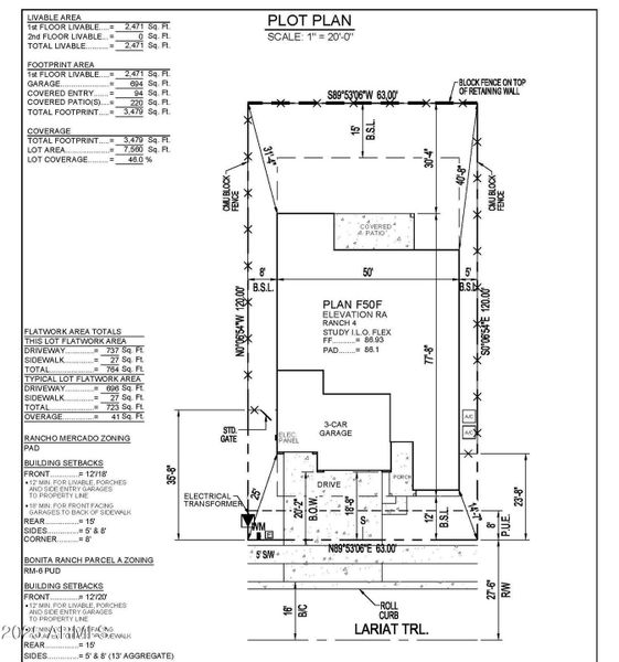 1037 Plot Plan 1037 Plot Plan