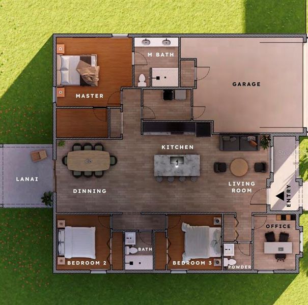 2D floor plan layout of this home in , Dunnellon, FL (Image 4).