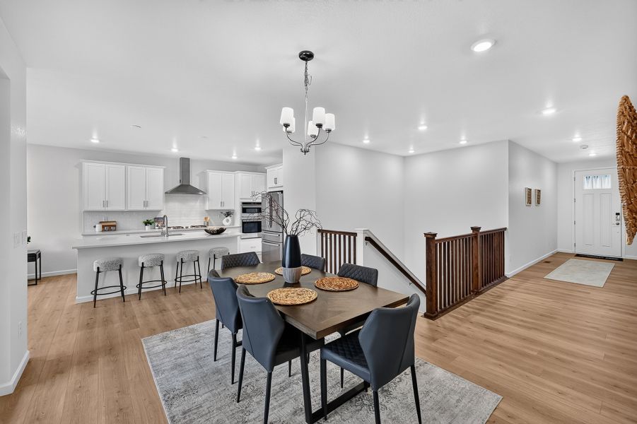 Furnished interior view inside a new home in Trailstone, Arvada (Image 12).