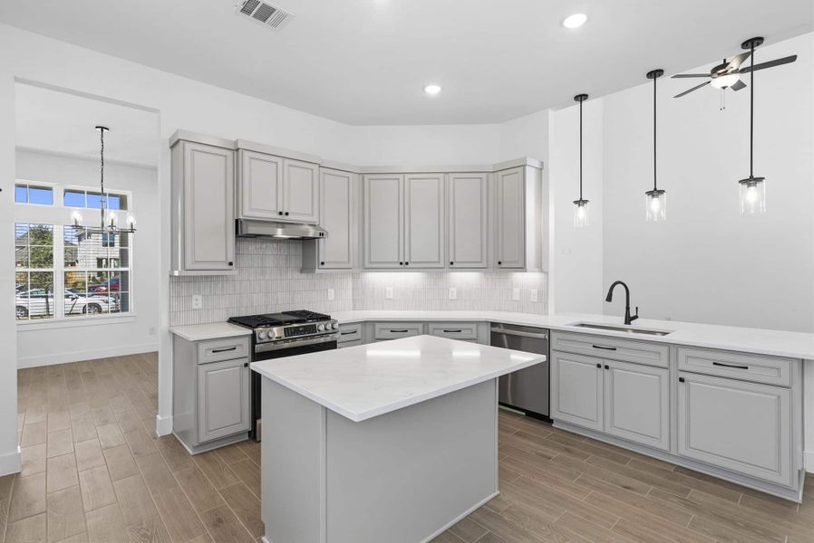 Furnished interior view inside a new home in Bridgeland, Cypress (Image 12). Furnished interior view inside a new home in Bridgeland, Cypress (Image 12).