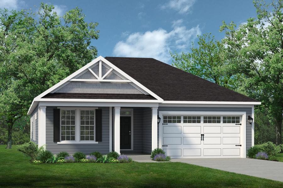 Representative exterior photo of a completed home built from the The Boardwalk by Chesapeake Homes in The Willows, Loris, SC (Image 19).