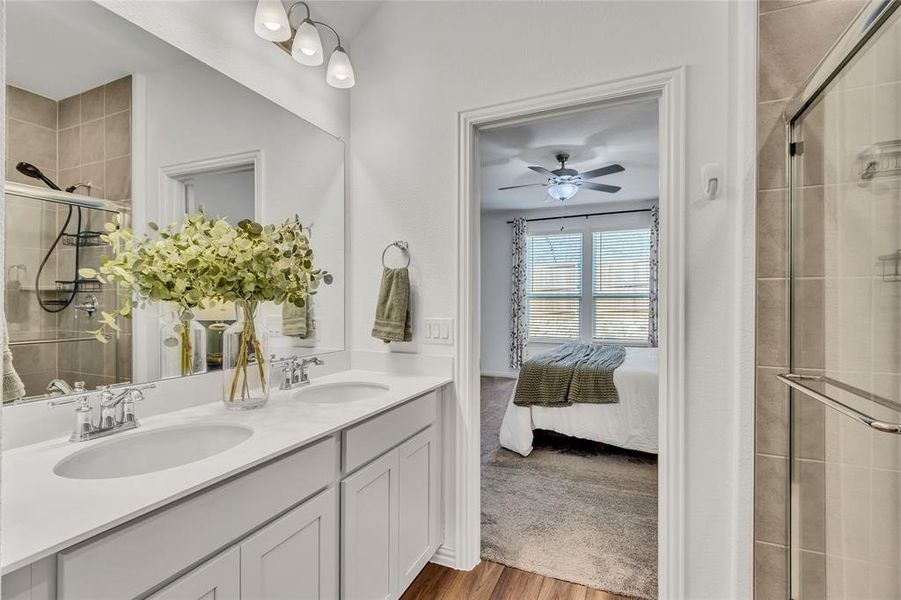 Furnished interior view inside a new home in , Fort Worth (Image 31). Furnished interior view inside a new home in , Fort Worth (Image 31).