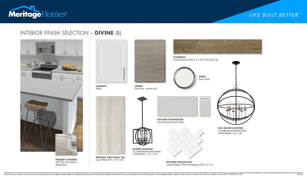 Sample of building materials used in homes in Meritage Homes by Teravalis - Reserve Series, Buckeye (Image 23). Sample of building materials used in homes in Meritage Homes by Teravalis - Reserve Series, Buckeye (Image 23).