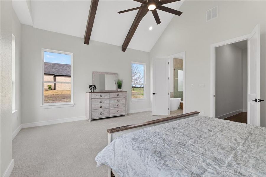 Furnished interior view inside a new home in , Celeste (Image 16).