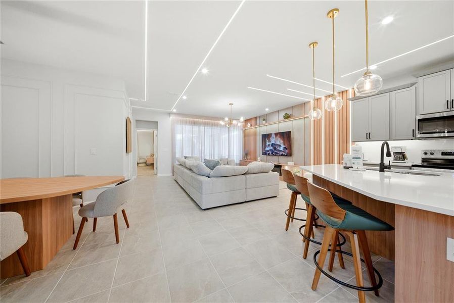 Furnished interior view inside a new home in Solara Resort, Kissimmee (Image 17).