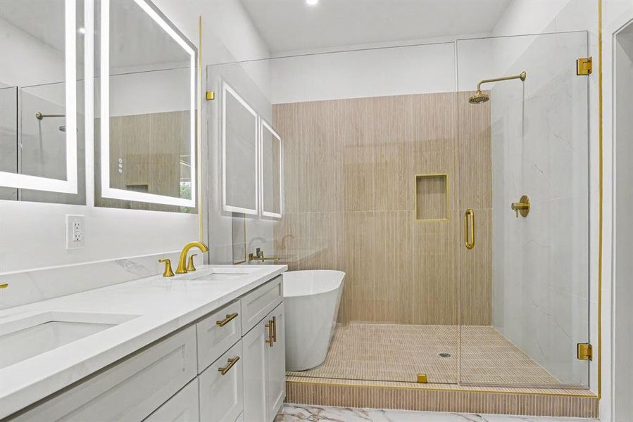Furnished interior view inside a new home in , Dallas (Image 7).