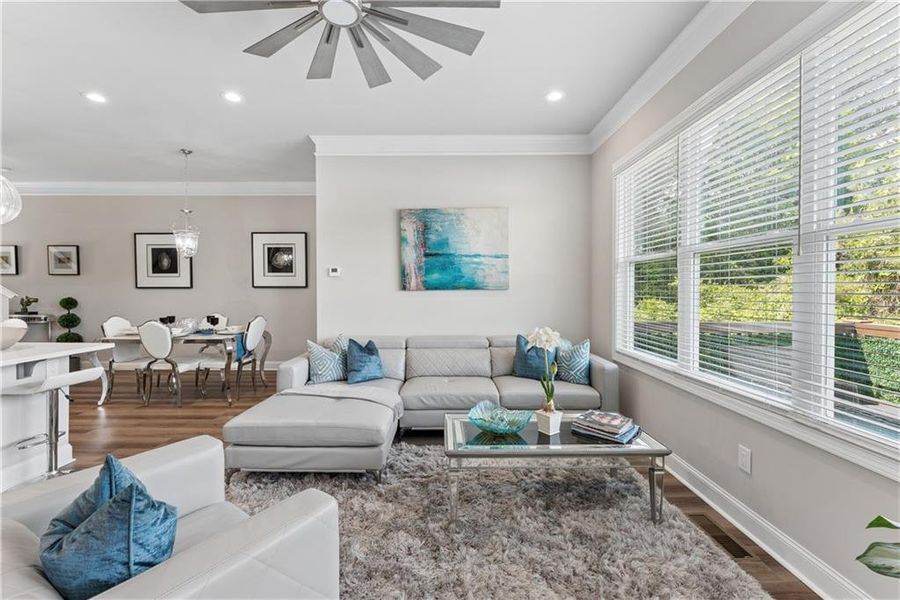 Furnished interior view inside a new home in , Decatur (Image 58).