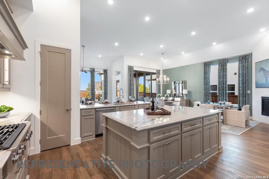 Furnished interior view inside a new home in Briggs Ranch, San Antonio (Image 45).