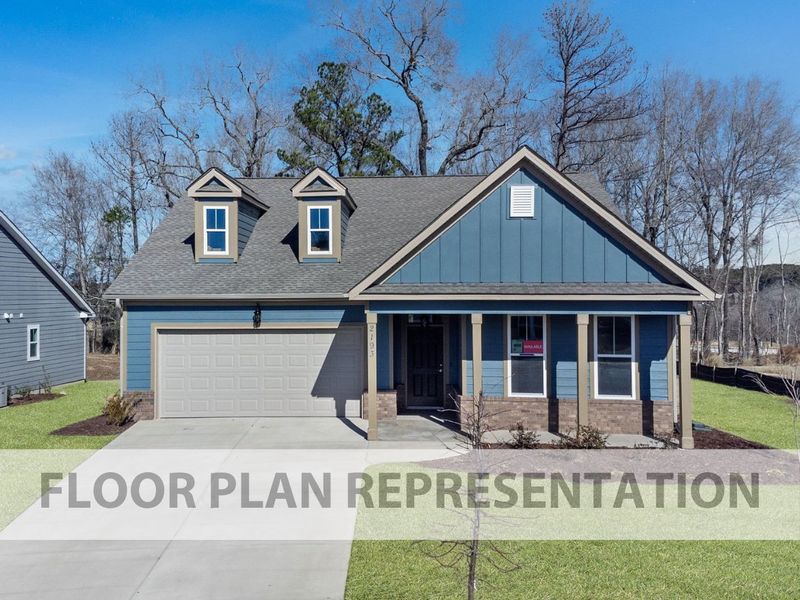 Stanford Plan Front Elevation C | Ivey Homes