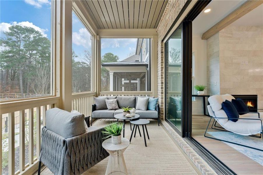 Exterior details and patio area of a home in Pendergrast Farm, Atlanta (Image 23).