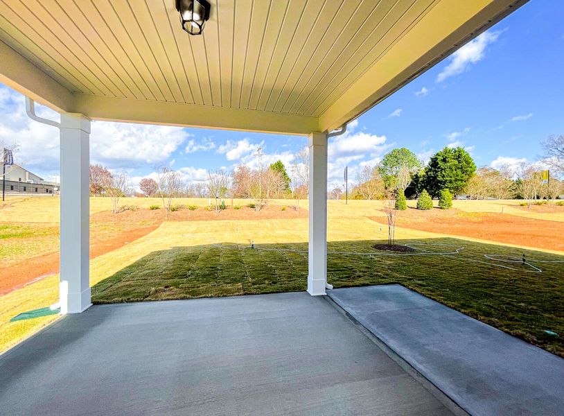 Exterior details and patio area of a home in Founders Club, Moore (Image 3).