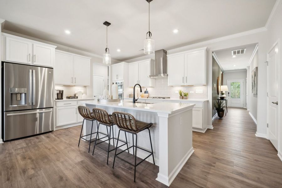 Kitchen with Island Seating
