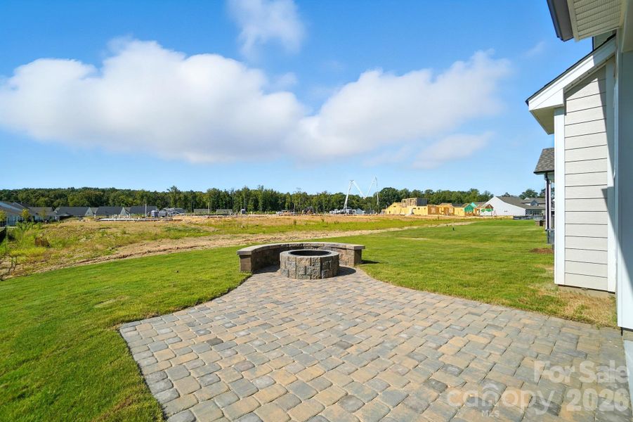 Exterior details and patio area of a home in Heritage - 55+ Community, Indian Trail (Image 24).