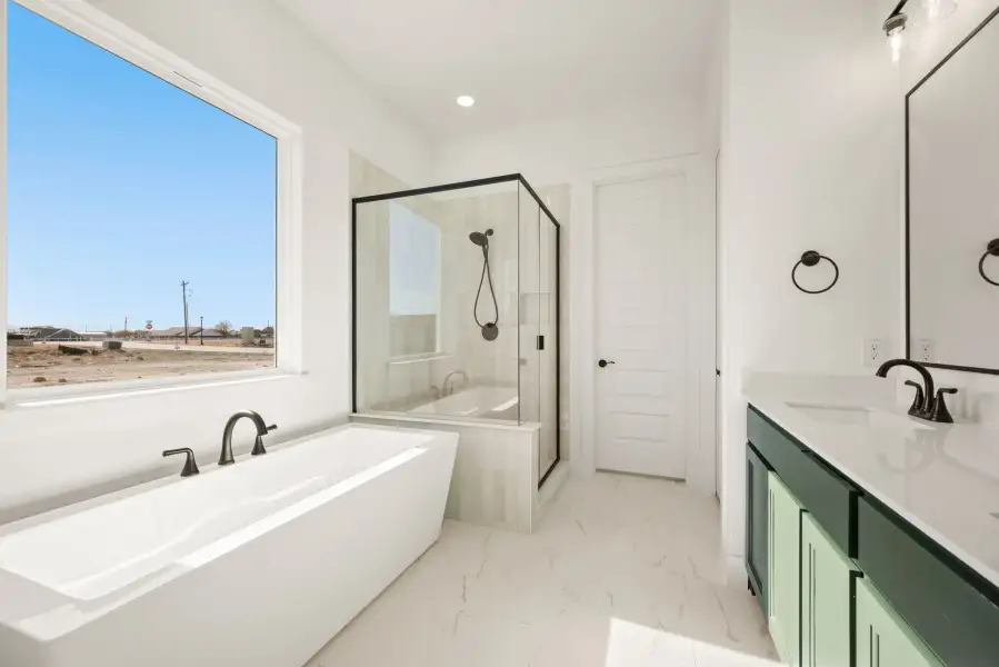 Furnished interior view inside a new home in Settlers Glen, New Fairview (Image 13).