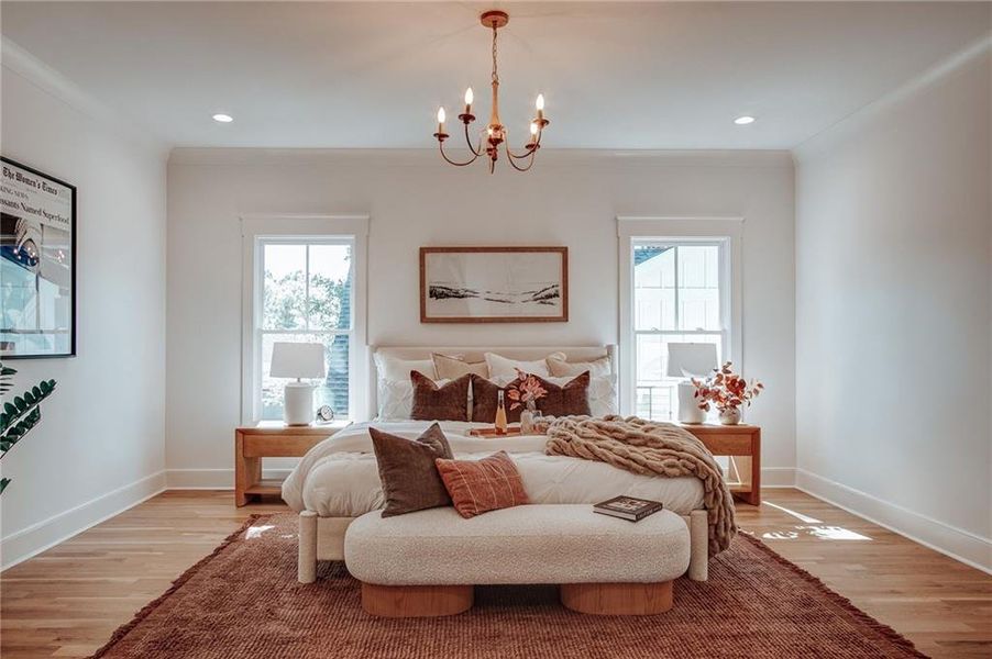 Furnished interior view inside a new home in , Atlanta (Image 37).