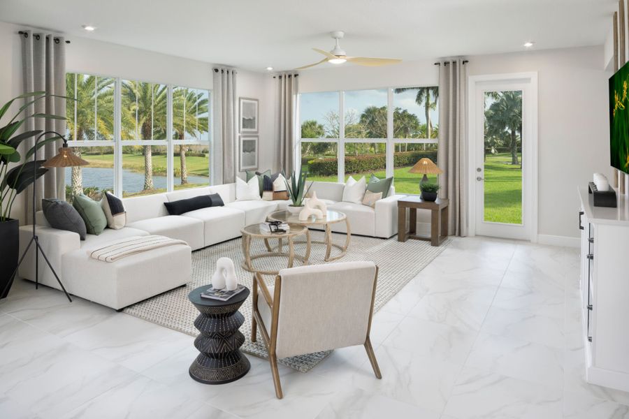 Representative furnished interior of a home built from the Eastwind by Mattamy Homes in Avila, Jensen Beach (Image 7).