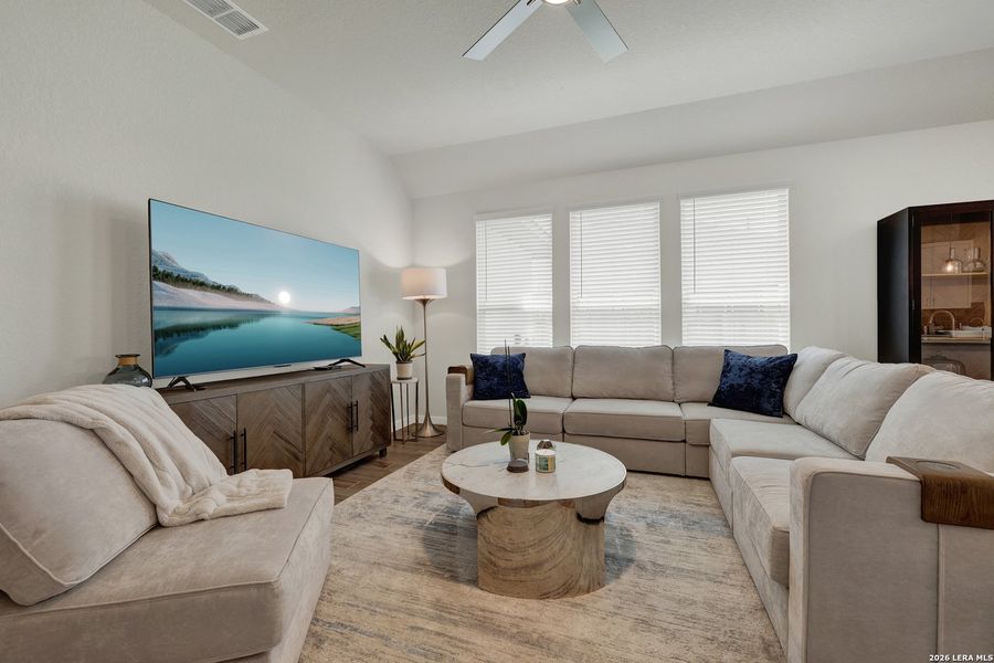Furnished interior view inside a new home in August Fields, New Braunfels (Image 33).