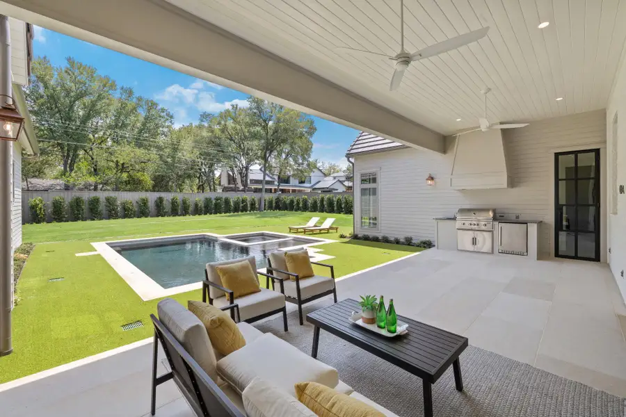 Exterior details and patio area of a home in , Austin (Image 27).
