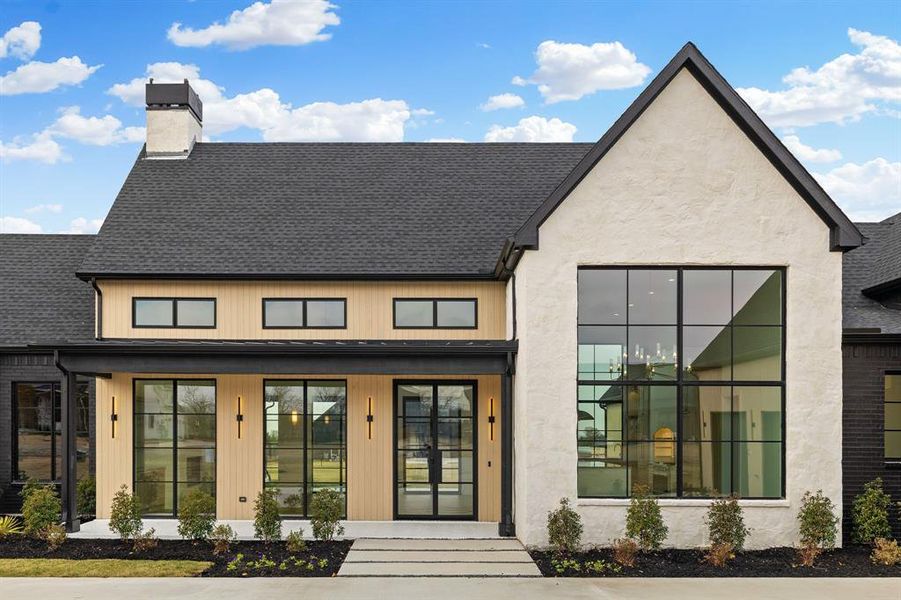 Front exterior of a new home in , Gunter, TX, highlighting curb appeal (Image 26). Front exterior of a new home in , Gunter, TX, highlighting curb appeal (Image 26).