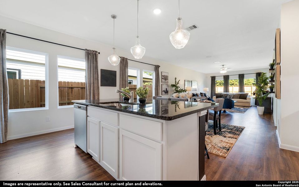 Furnished interior view inside a new home in Katzer Ranch, Converse (Image 6).