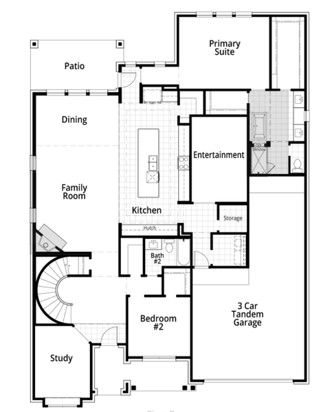 2D floor plan layout for the Regis Plan by Highland Homes in Monterra: 70ft. lots, Rockwall, TX (Image 4). 2D floor plan layout for the Regis Plan by Highland Homes in Monterra: 70ft. lots, Rockwall, TX (Image 4).
