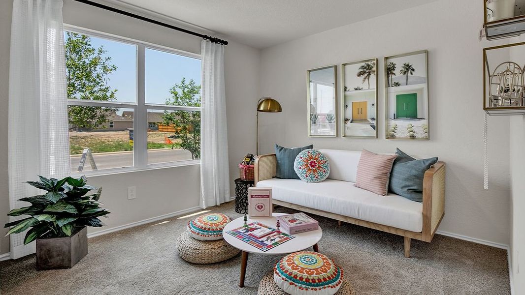 Furnished interior view inside a new home in Trace, San Marcos (Image 5). Furnished interior view inside a new home in Trace, San Marcos (Image 5).