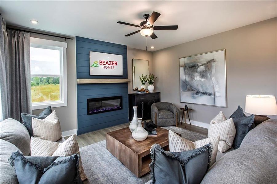 Furnished interior view inside a new home in Hopewell Reserve, Cumming (Image 17). Furnished interior view inside a new home in Hopewell Reserve, Cumming (Image 17).