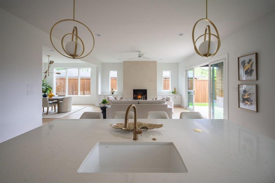 Furnished interior view inside a new home in , Dallas (Image 10).