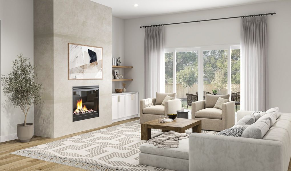 Furnished interior view inside a new home in , Houston (Image 4). Furnished interior view inside a new home in , Houston (Image 4).