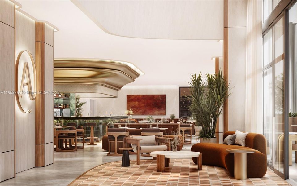 Furnished interior view inside a new home in , Miami (Image 3).