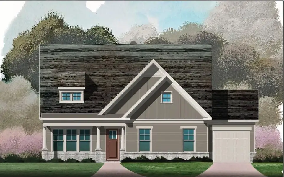 Exterior rendering of this home design in , Waleska, GA (Image 1). Exterior rendering of this home design in , Waleska, GA (Image 1).