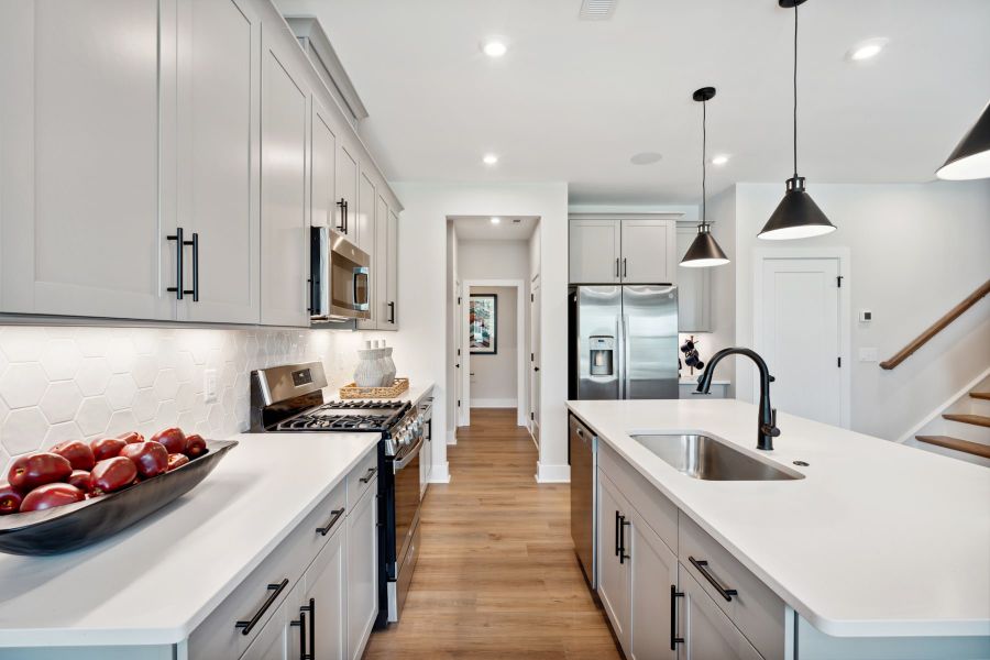 Representative furnished interior of a home built from the Allison by Tri Pointe Homes in Seven Oaks, Belmont (Image 9).