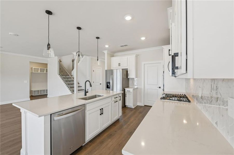 Furnished interior view inside a new home in River Pointe, Monroe (Image 10).
