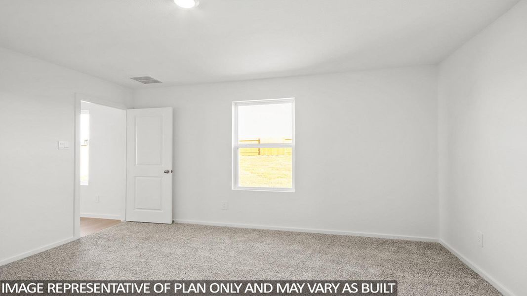 Empty room with light colored carpet and baseboards Empty room with light colored carpet and baseboards