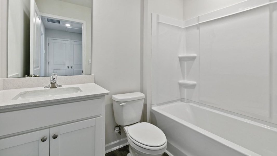 Furnished interior view inside a new home in The Townes at Wilson's Ridge, Smithfield (Image 8).