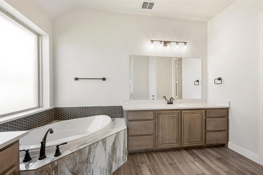 Furnished interior view inside a new home in Abe's Landing, Granbury (Image 7).