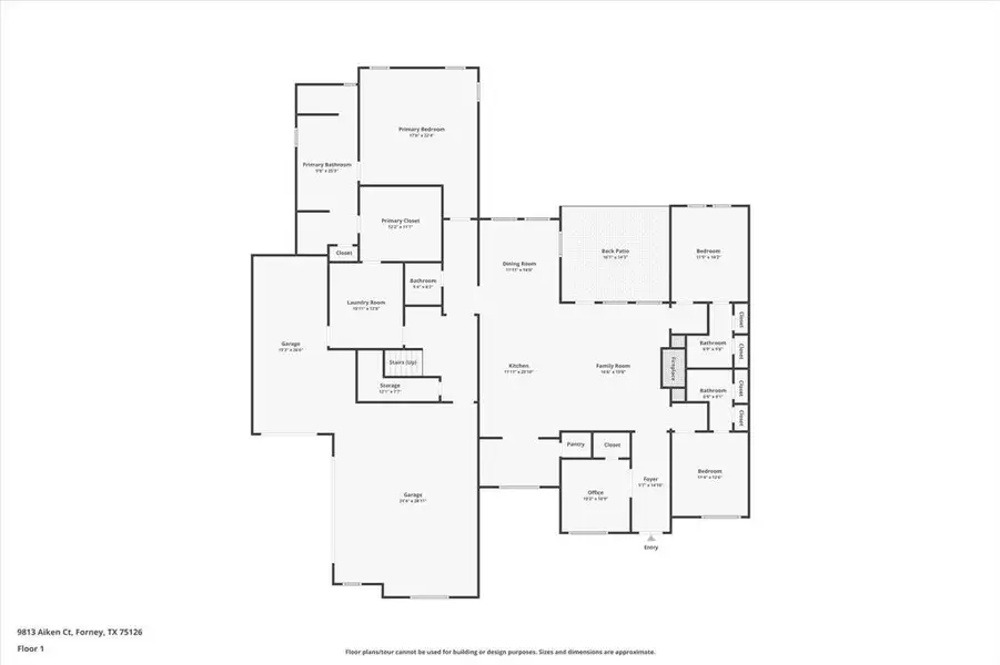 2D floor plan layout of this home in , Mesquite, TX (Image 6).