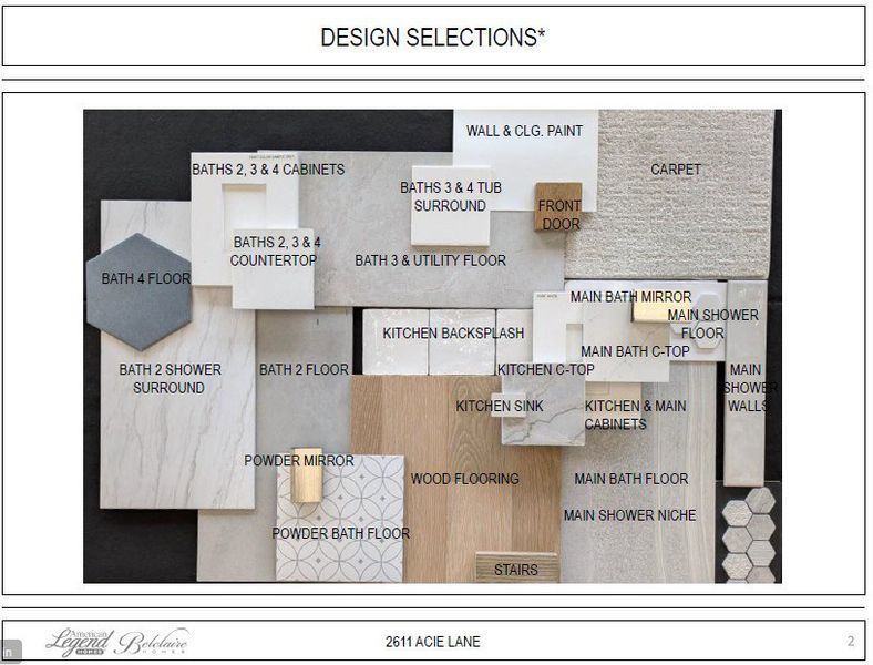 Representative photo of design selections for 2611 Acie Representative photo of design selections for 2611 Acie