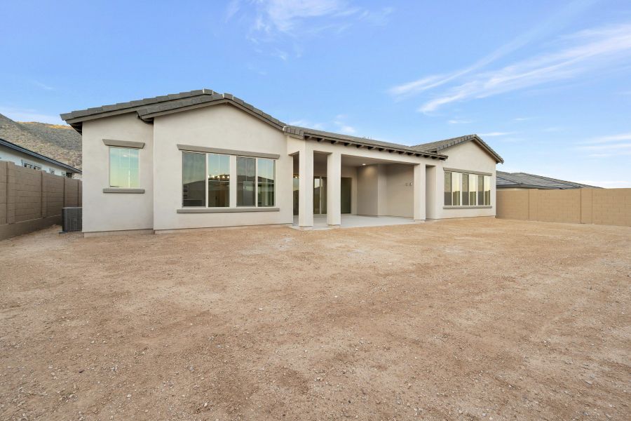 Exterior details and patio area of a home in The Heights at Victory, Buckeye (Image 3).
